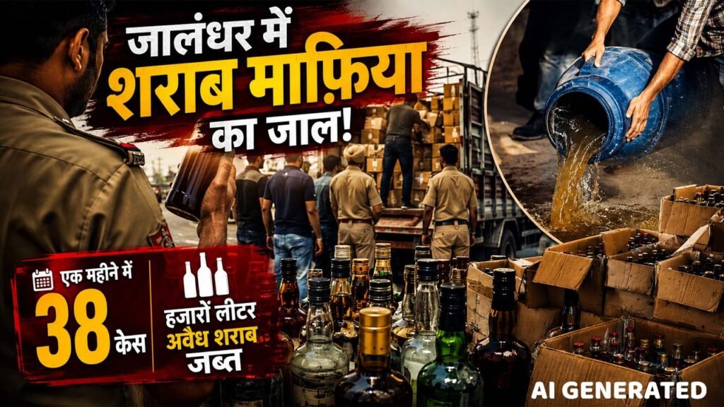 जालंधर में शराब माफिया का जाल! एक महीने में 38 केस, हजारों लीटर अवैध शराब जब्त